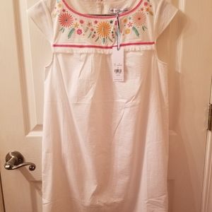 Southern Tide Seersucker Embroidered Dress